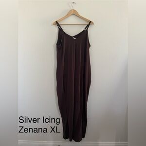 ❤️‍🔥 Silver Icing Zenana Maxi Dress